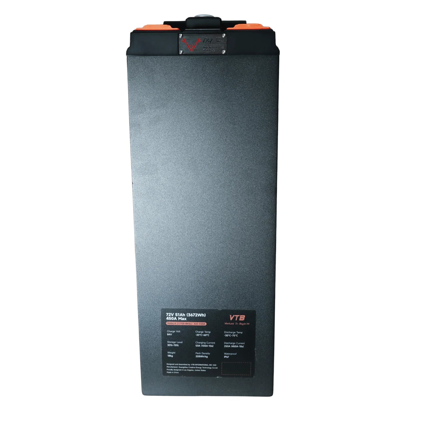 Ventus Battery EVO GT 72V 51Ah specs