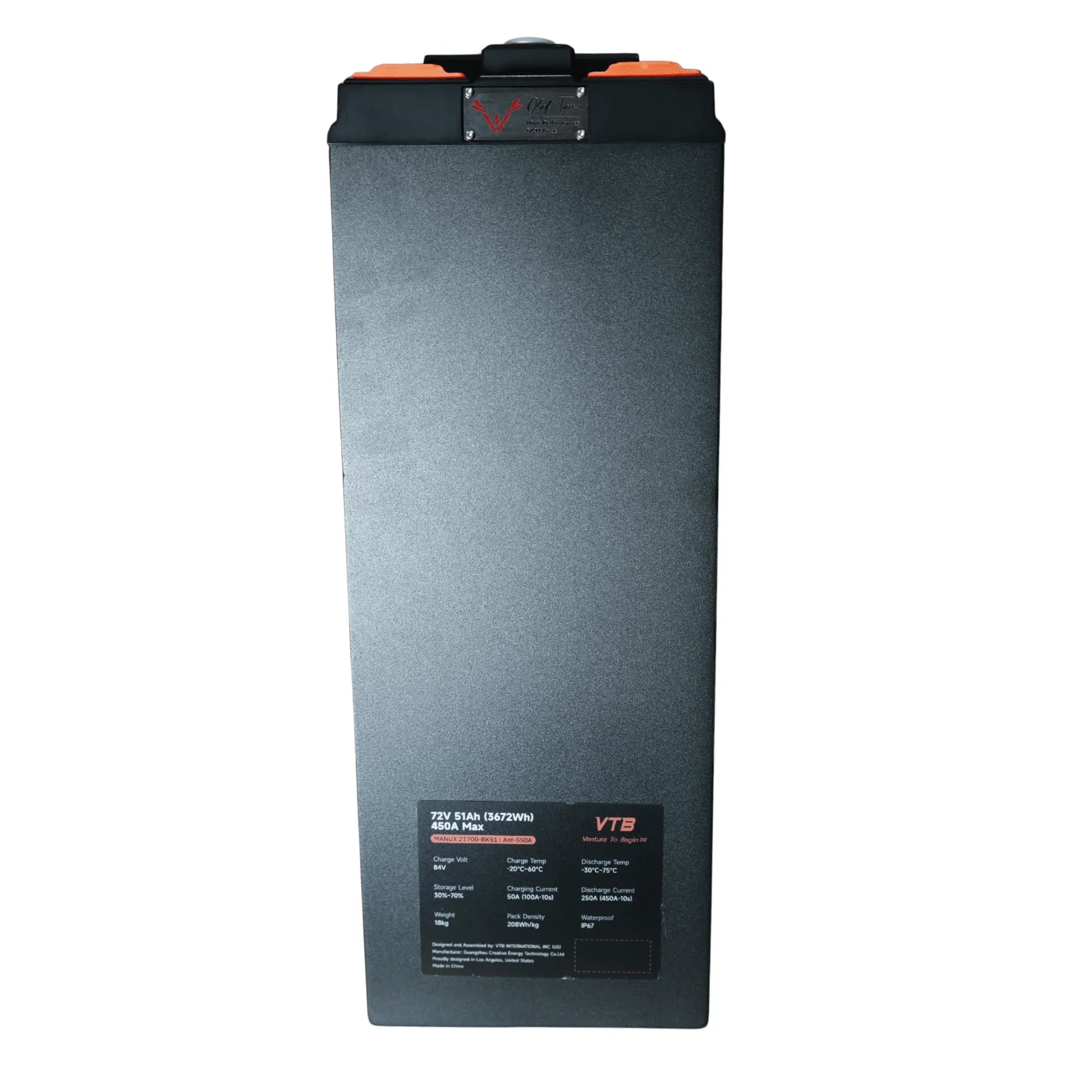 Ventus Battery EVO GT 72V 51Ah specs